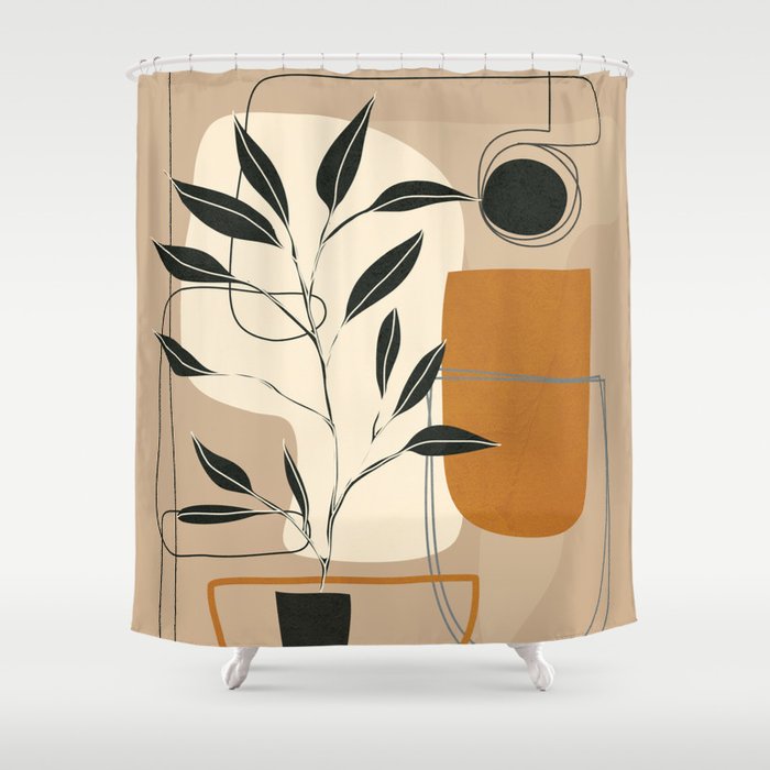 Abstract Shapes 06 Shower Curtain Gallery Image 1