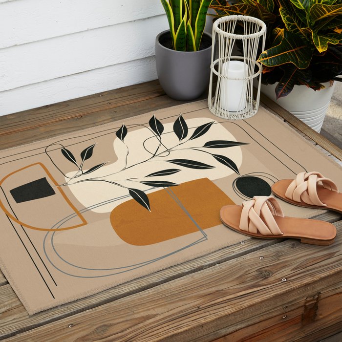 Abstract Shapes 06 Outdoor Rug Gallery Image 2