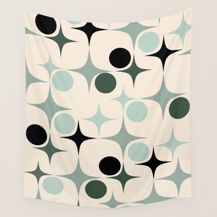 Modern Retro Geo Wall Tapestry Gallery Image 1
