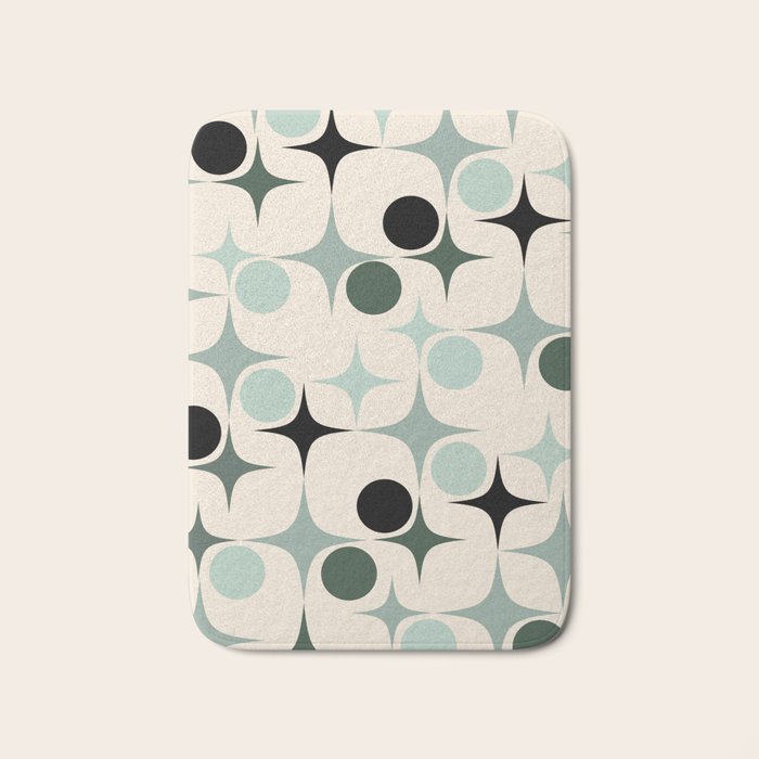 Modern Retro Geo Bath Mat Gallery Image 1