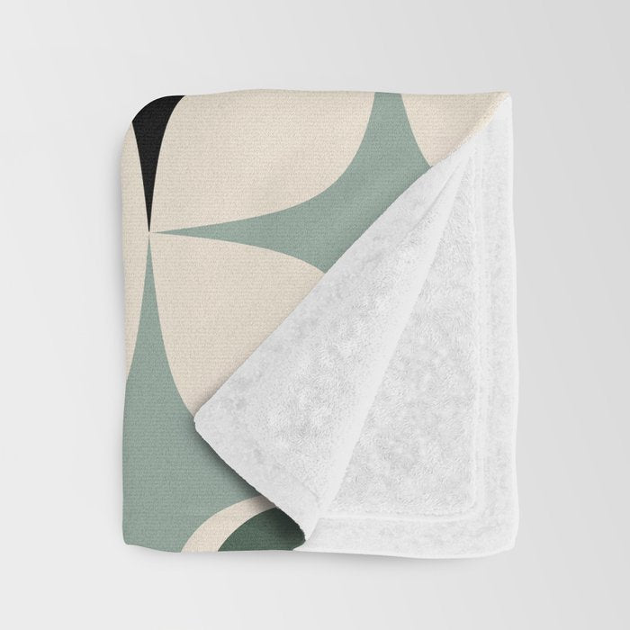 Modern Retro Geo Throw Blanket Gallery Image 3