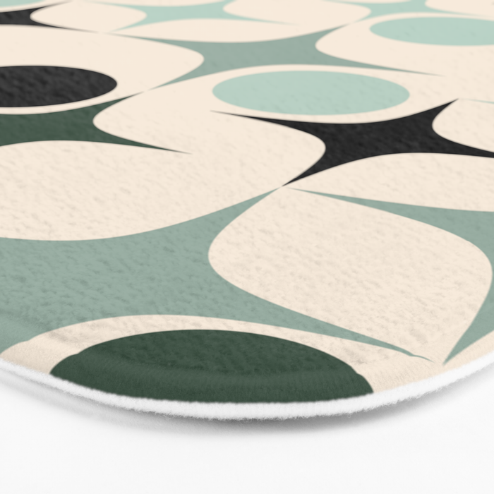 Modern Retro Geo Bath Mat Gallery Image 3