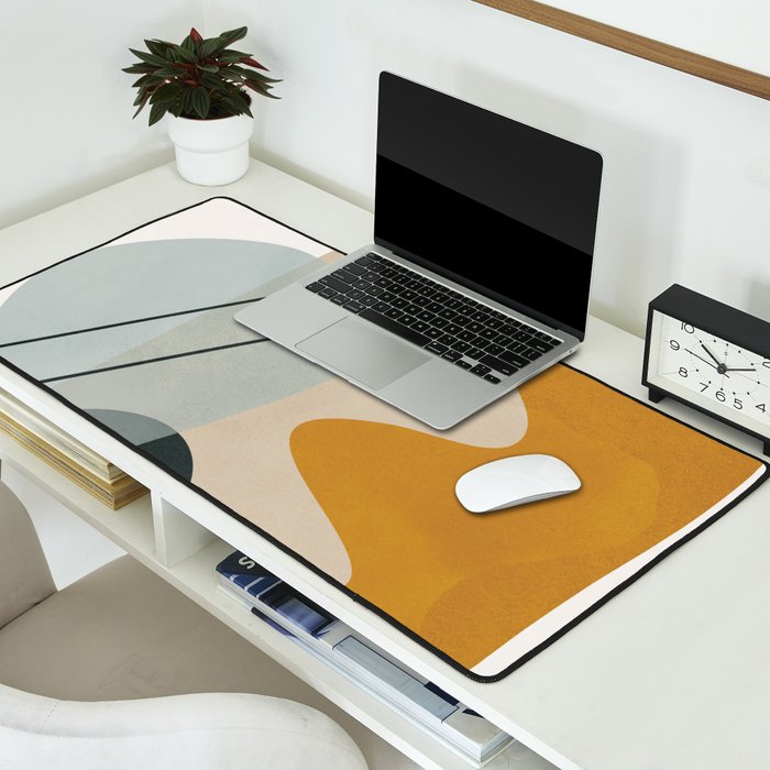 Abstract Shapes No27 Desk Mat Gallery Image 2