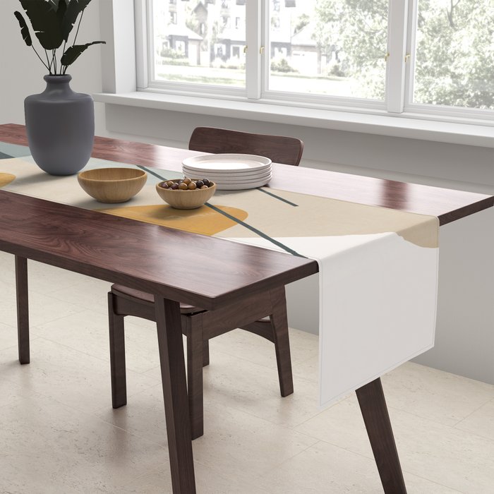 Abstract Shapes No27 Table Runner Gallery Image 2