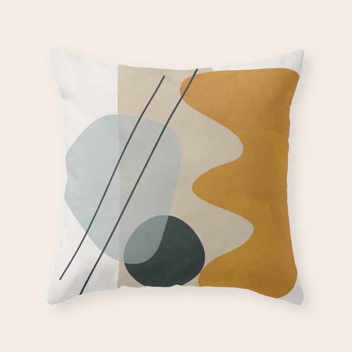Abstract Shapes No27 Throw Pillow Gallery Image 6