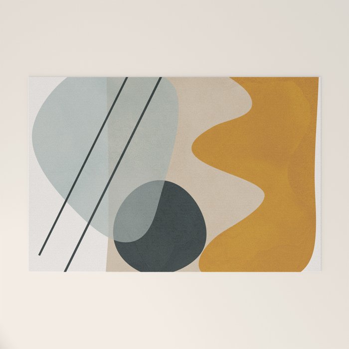 Abstract Shapes No27 Welcome Mat Gallery Image 1