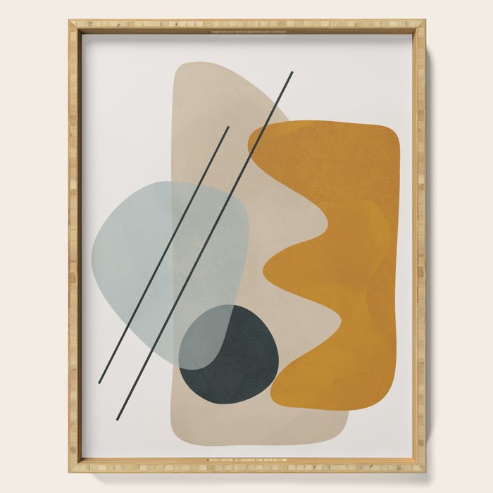 Abstract Shapes No27 Serving Tray Gallery Image 1