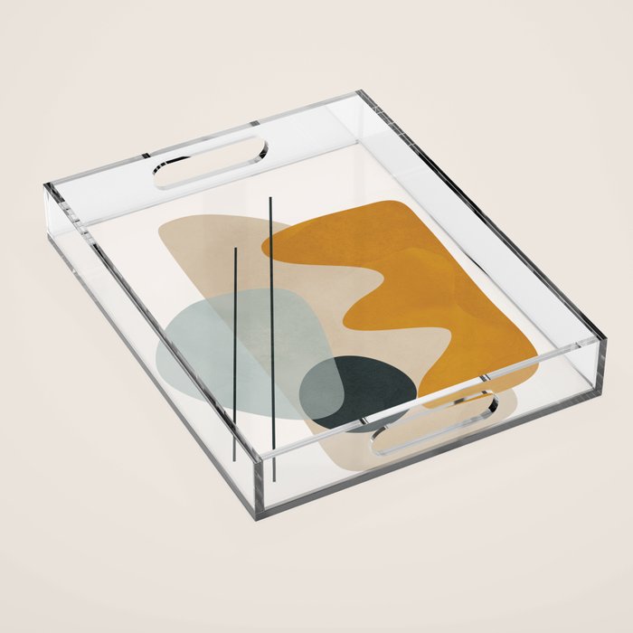 Abstract Shapes No27 Acrylic Tray Gallery Image 1