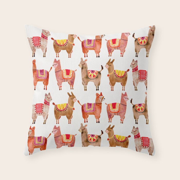 Alpacas Throw Pillow Gallery Image 6