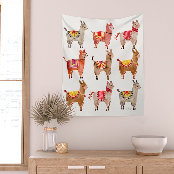 Alpacas Wall Tapestry Gallery Image 2