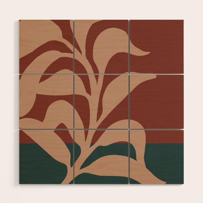 Lazy leaf 1 big print  Wood Wall Art Gallery Image 1