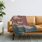 Lazy leaf 1 big print  Throw Blanket Gallery Image 1