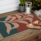 Lazy leaf 1 big print  Outdoor Rug Gallery Image 2