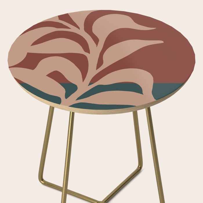 Lazy leaf 1 big print  Side Table Gallery Image 2