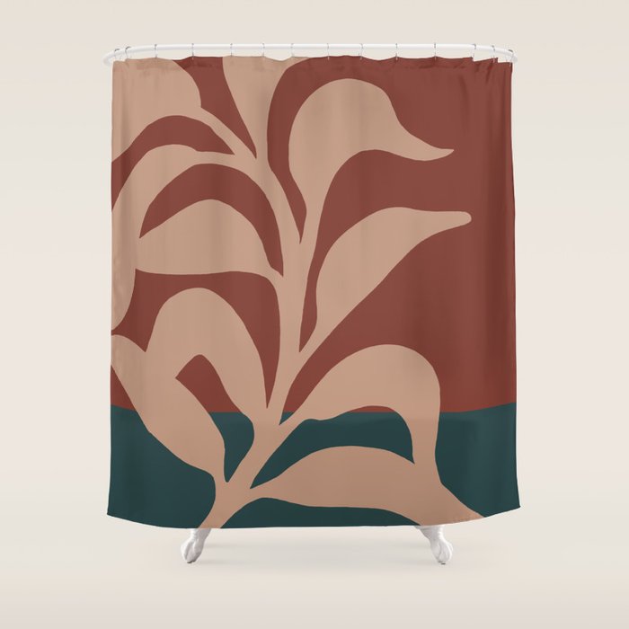 Lazy leaf 1 big print  Shower Curtain Gallery Image 1