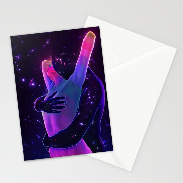 Cosmic Lovers 4 Stationery Card Gallery Image 2