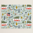 Home For The Holidays Blush Mint Christmas Jigsaw Puzzle Gallery Image 1