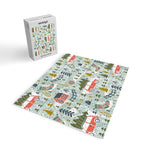 Home For The Holidays Blush Mint Christmas Jigsaw Puzzle Gallery Image 2