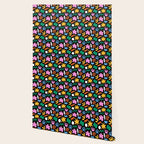 Colorful abstract organic shape doodle pattern Wallpaper Gallery Image 2