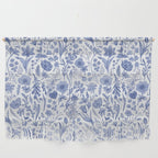 Meadow Magic Blooming Blue & White Wild Flower Floral Wall Hanging Gallery Image 1