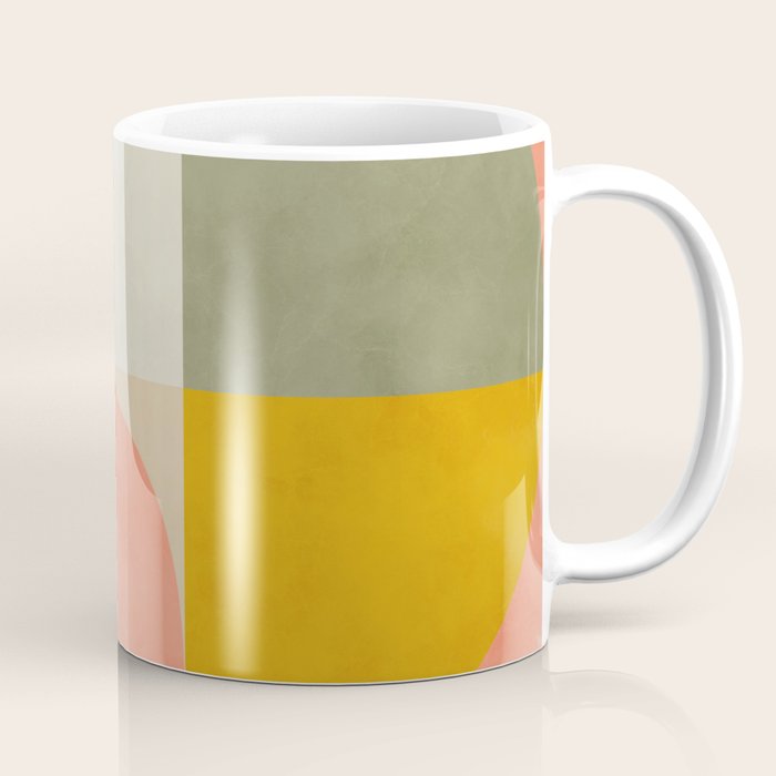 Shapes abstract pastel II Coffee Mug Gallery Image 1
