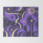 Full Moon Night Spirits Throw Blanket Gallery Image 2