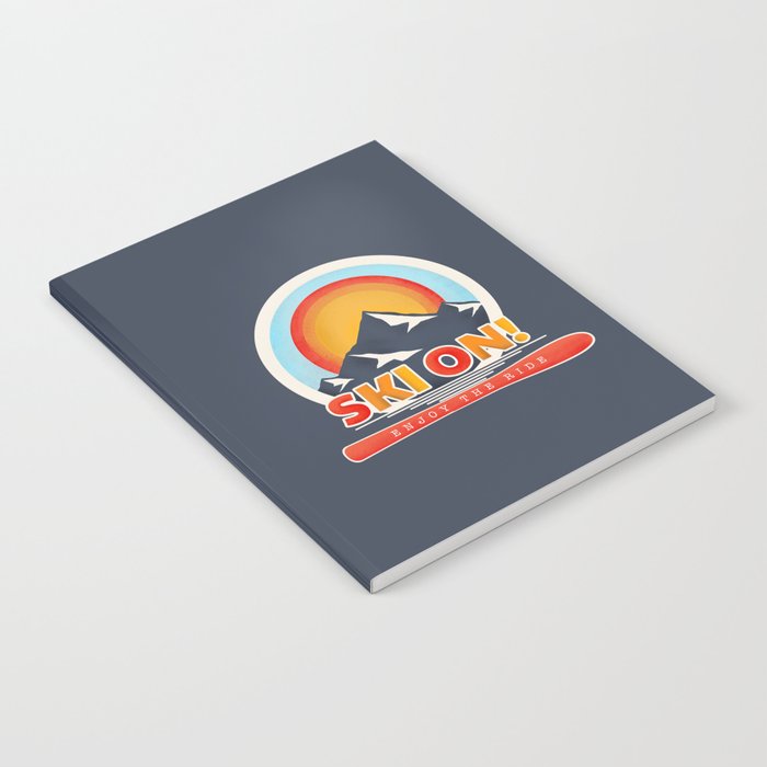 SKI ON! retro badge Notebook Gallery Image 2