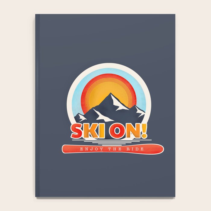 SKI ON! retro badge Notebook Gallery Image 4
