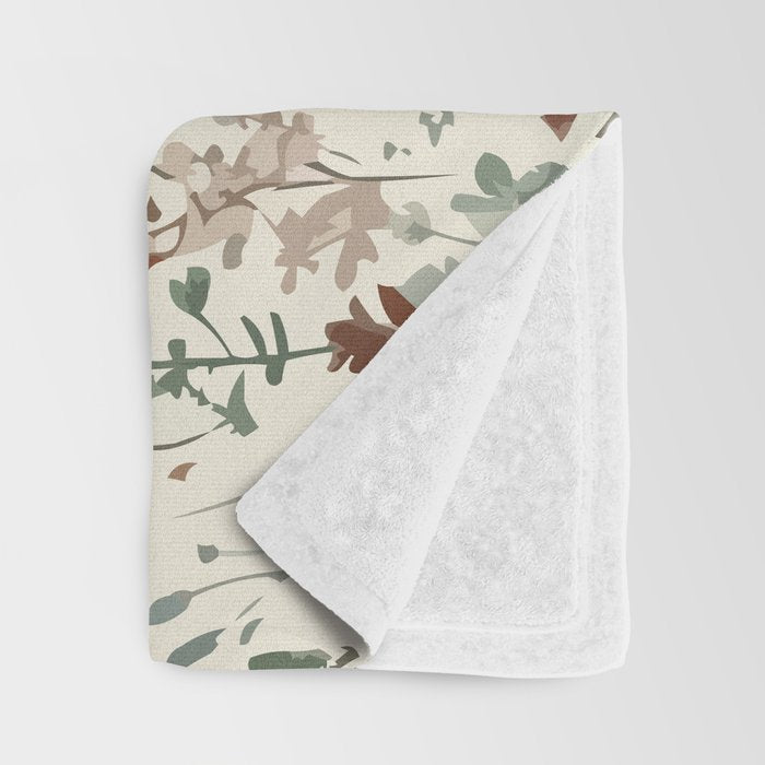 Nostalgic Wildflowers Floral Throw Blanket Gallery Image 3