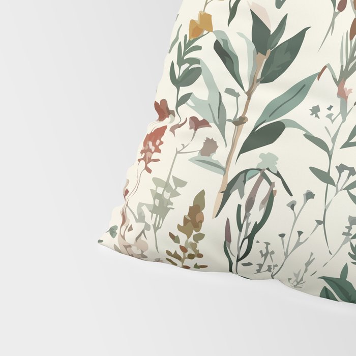 Nostalgic Wildflowers Floral Pillow Sham Gallery Image 4
