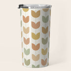Spring Tulips XII Neutral Multicolor Mid Century Flowers Travel Mug Gallery Image 3