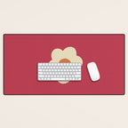 Magenta flower Desk Mat Gallery Image 1