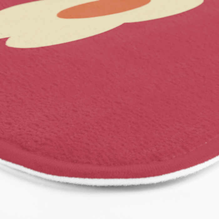 Magenta flower Bath Mat Gallery Image 3