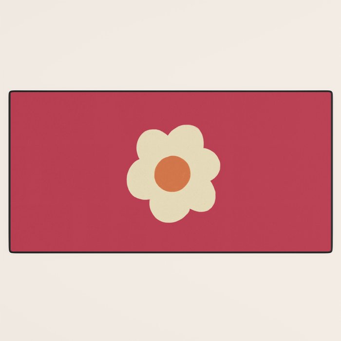 Magenta flower Desk Mat Gallery Image 3