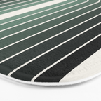 Gradient Arch IV Earthy Green Mid Century Modern Rainbow Bath Mat Gallery Image 3