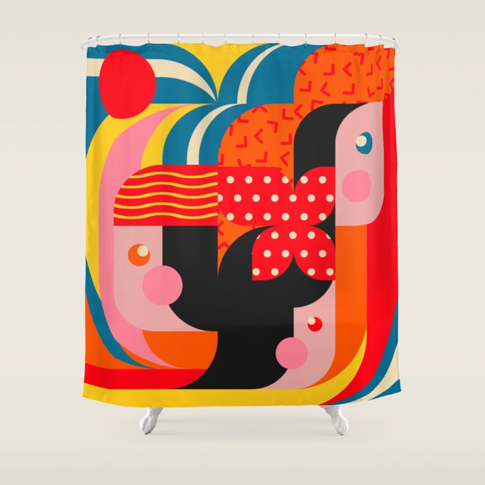 Sunrise Trio Sisters Shower Curtain Gallery Image 1