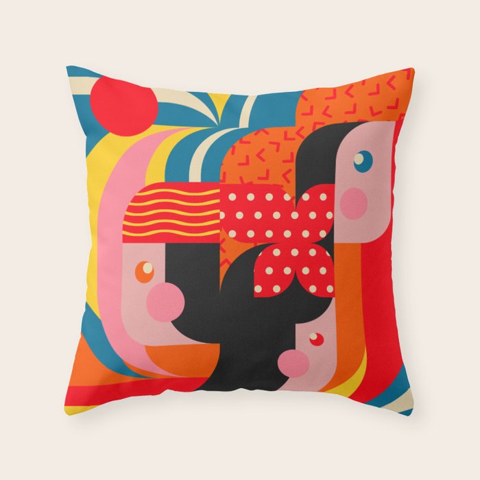 Sunrise Trio Sisters Throw Pillow Gallery Image 1