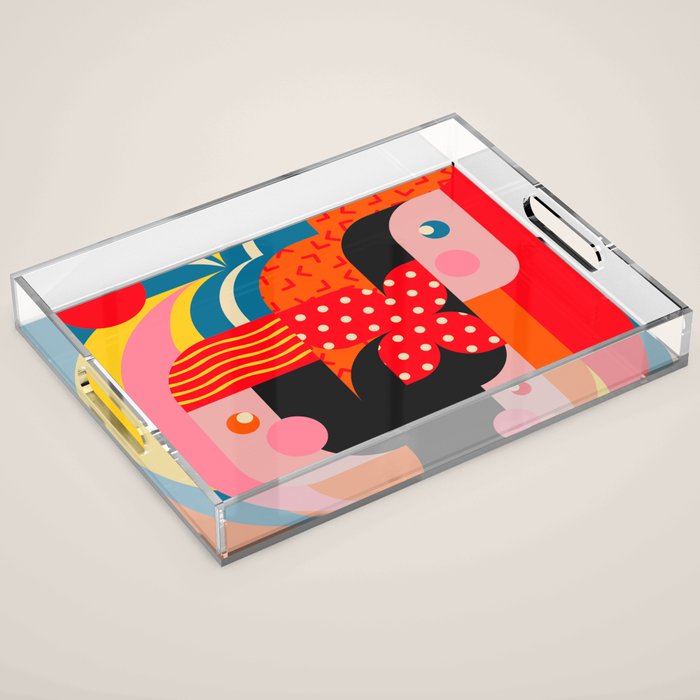 Sunrise Trio Sisters Acrylic Tray Gallery Image 1