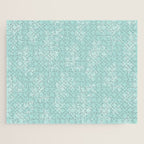 Botanical Cottage Floral Pattern in Pale Teal Jigsaw Puzzle Gallery Image 1