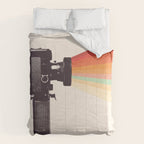 Movie Camera Rainbow Comforter Gallery Image 6