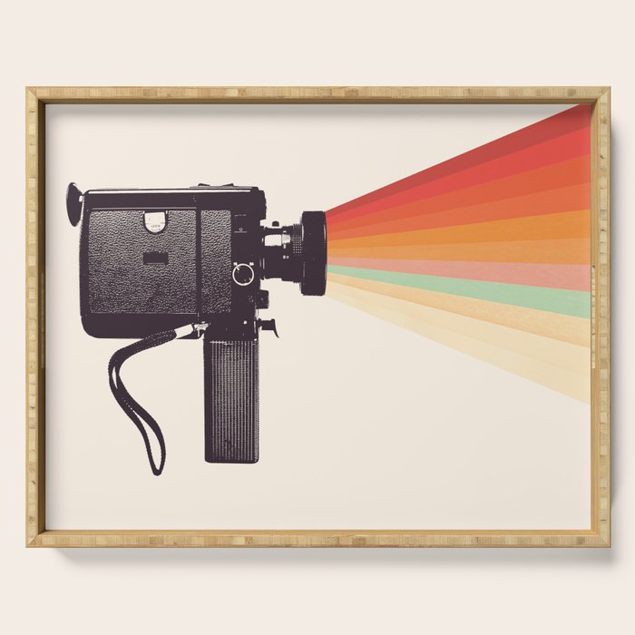 Movie Camera Rainbow Serving Tray Gallery Image 1