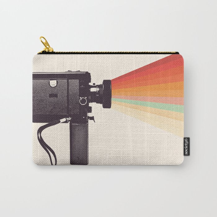 Movie Camera Rainbow Carry All Pouch Gallery Image 1