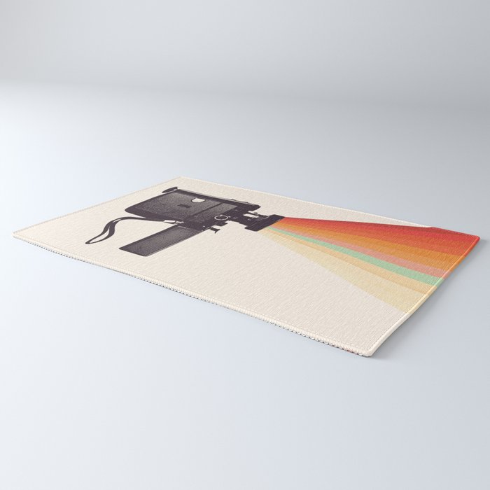 Movie Camera Rainbow Rug Gallery Image 3