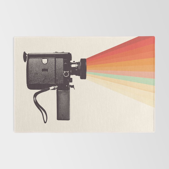 Movie Camera Rainbow Rug Gallery Image 2