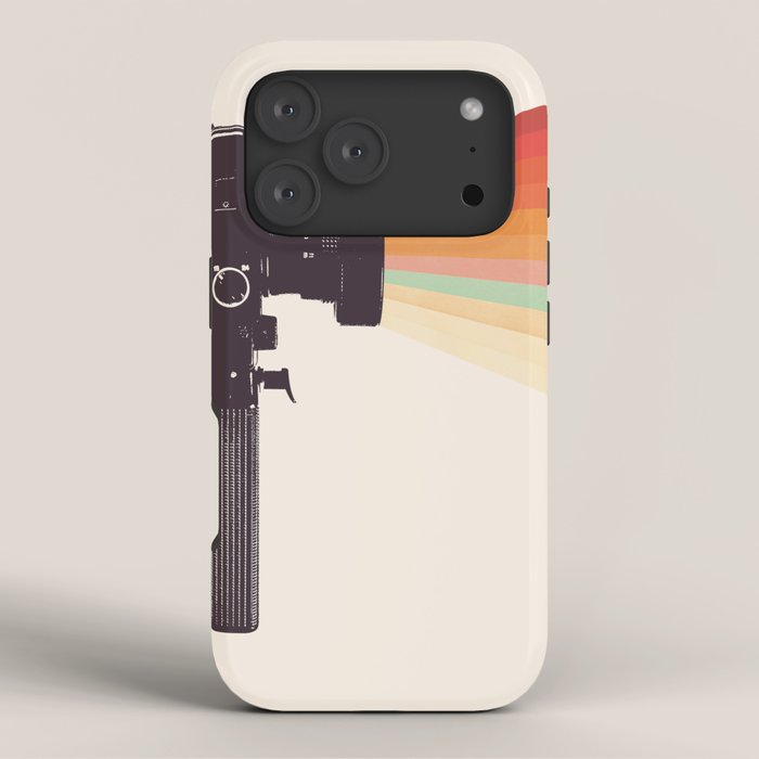 Movie Camera Rainbow iPhone Case Gallery Image 3