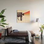 Movie Camera Rainbow Wood Wall Art Gallery Image 2