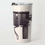 Movie Camera Rainbow Travel Mug Gallery Image 3