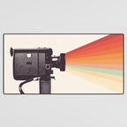 Movie Camera Rainbow Desk Mat Gallery Image 3
