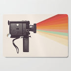 Movie Camera Rainbow Cutting Board Gallery Image 1