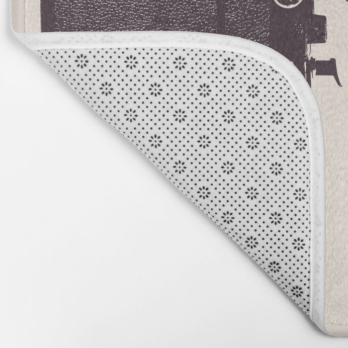 Movie Camera Rainbow Bath Mat Gallery Image 2